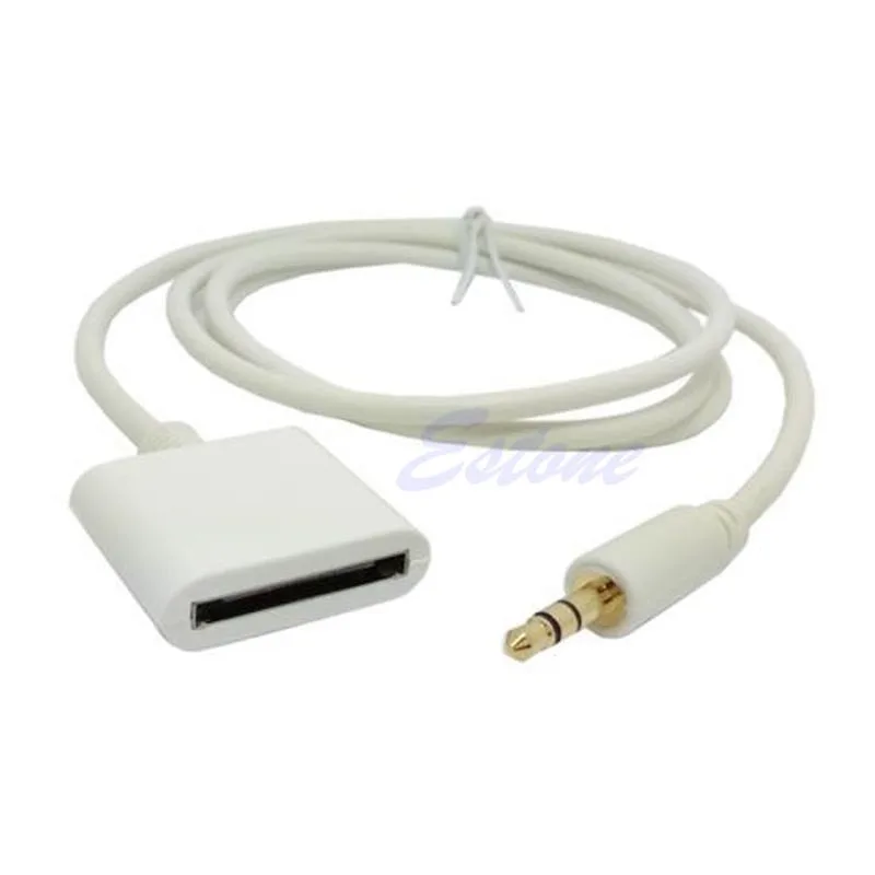 

Stereo 3.5mm 30 Pin AUX Input Dock Connector Cable Adapter For iPhone 4 4S iPod