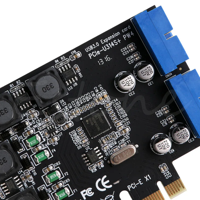 5 Гбит/с низкопрофильный кронштейн внутренний 2 порта 19Pin USB 3,0 карта PCI-e для PCI 20Pin мужские Порты адаптер удлинитель карта для рабочего стола