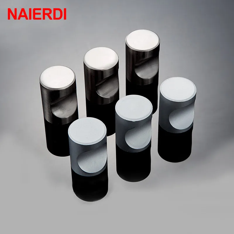 NAIERDI ثقب واحد مقابض باب المقابض سبائك الزنك مقابض خزانة ل اكسسوارات الباب درج خزانة أثاث مقبض الأجهزة