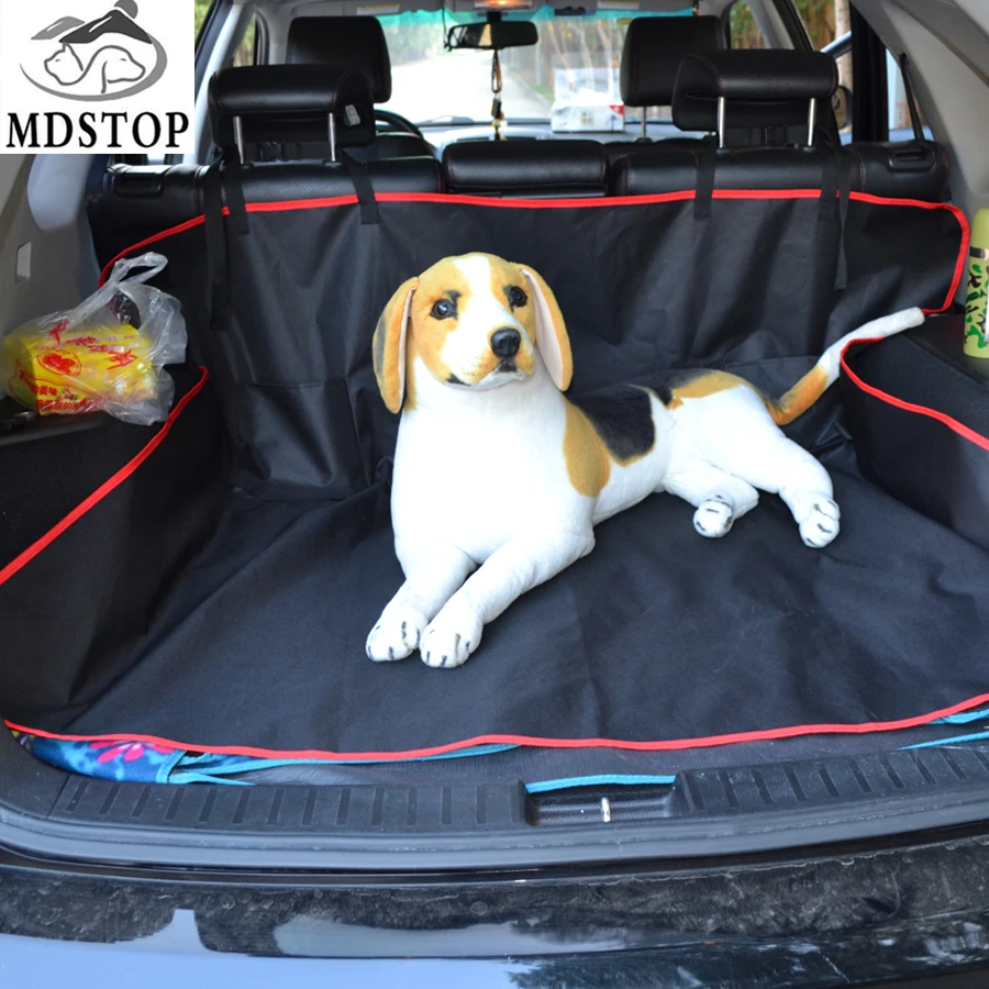 

Red Black Universal Cargo Cover Trunk Mat for Pet Dog Car Back Rear Seat Cover Barrier Trunk Floor Protector for SUV Trucks