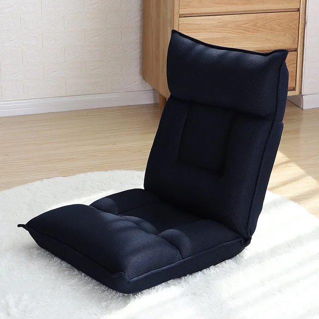  Floor Chair Folding Adjustable Gaming Couch with Backrest Lazy Lounge Sofa Bed Home Lunch Break Hom
