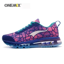 Onemix женщины кроссовки спорт на открытом воздухе кроссовки для женщин прогулки обувь zapatos де mujer популярные женские туфли в фиолетовый 