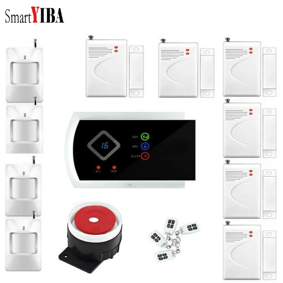 

SmartYIBA APP Control Touch Panel Security Alarm System GSM SMS Alarmes Door Magnetic Sensor Alarm Home Alarma