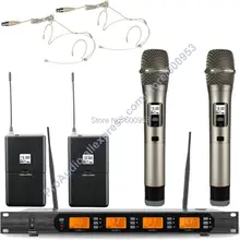 MICWL Audio Classic UHF 4x100 Channel Digital Wireless Karaoke Sound Microphone Mic System 2 Beige Headset 2 Handheld Mike MICWL Audio Classic UHF 4x100 Channel Digital Wireless Karaoke Sound Microphone Mic System 2 Beige Headset 2 Handheld Mike