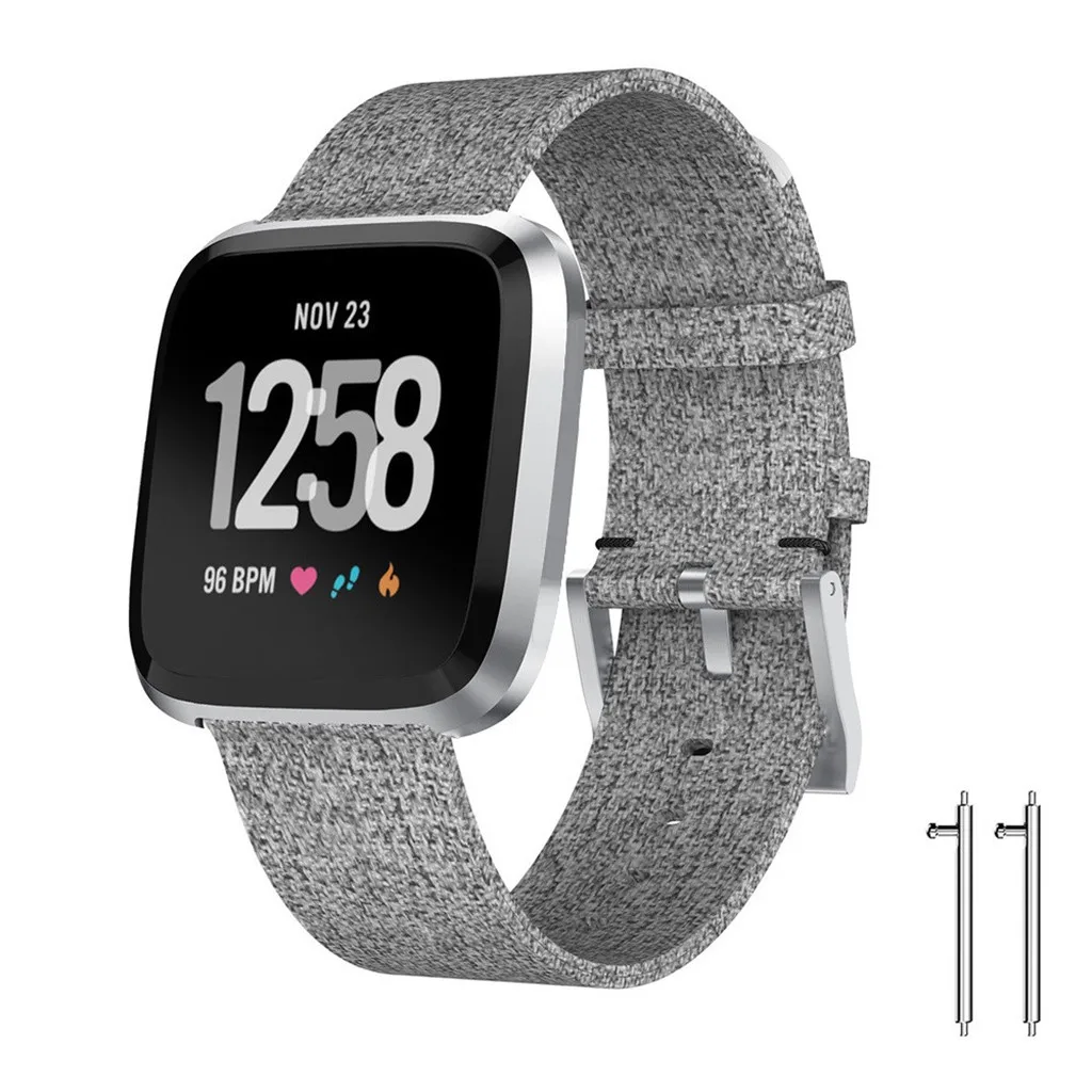 2019 Watchband Luxury Woven Fabric Replacement Watch Band Wrist Straps For Fitbit Versa Lite Fashion Women Men Belts Gifts | Наручные
