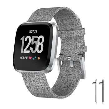 

2019 Watchband Luxury Woven Fabric Replacement Watch Band Wrist Straps For Fitbit Versa Lite Fashion Women Men Watch Belts Gifts