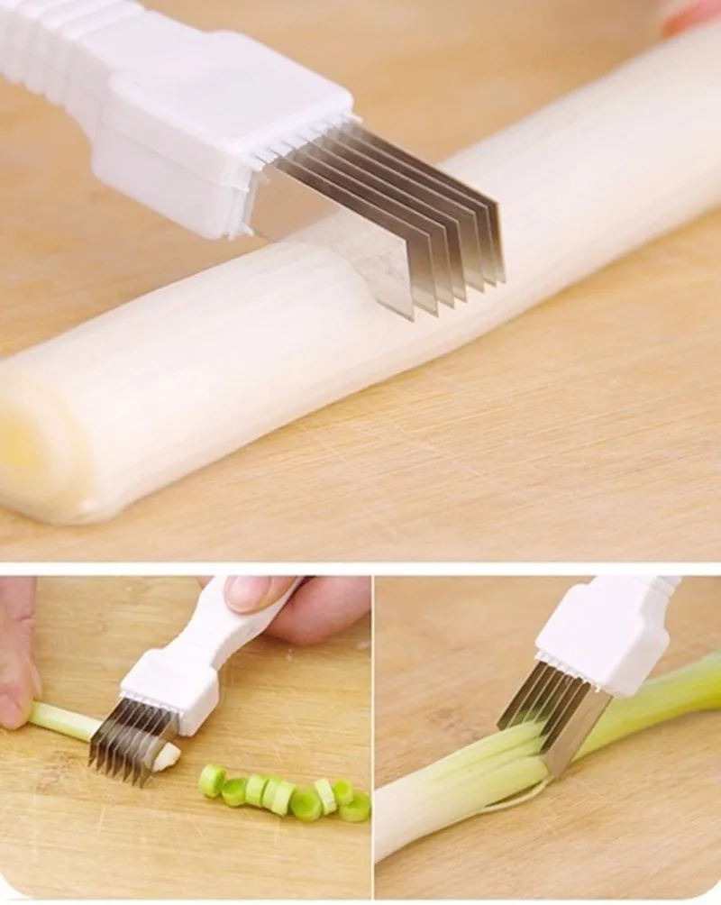 Кухонные инструменты из нержавеющей стали инструмент для овощей резак луковая лента белый нож