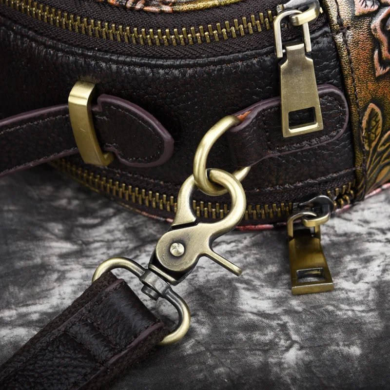 Женская сумка мессенджер через плечо из натуральной кожи с тиснением|handbag new|bags