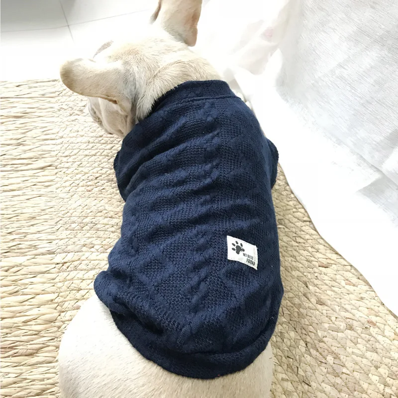

Dog Sweater Autumn Winter Pet Dog Clothes Cat Yorkshire Chihuahua Poodle Pug French Bulldog Clothing frenchie Coat Outfit