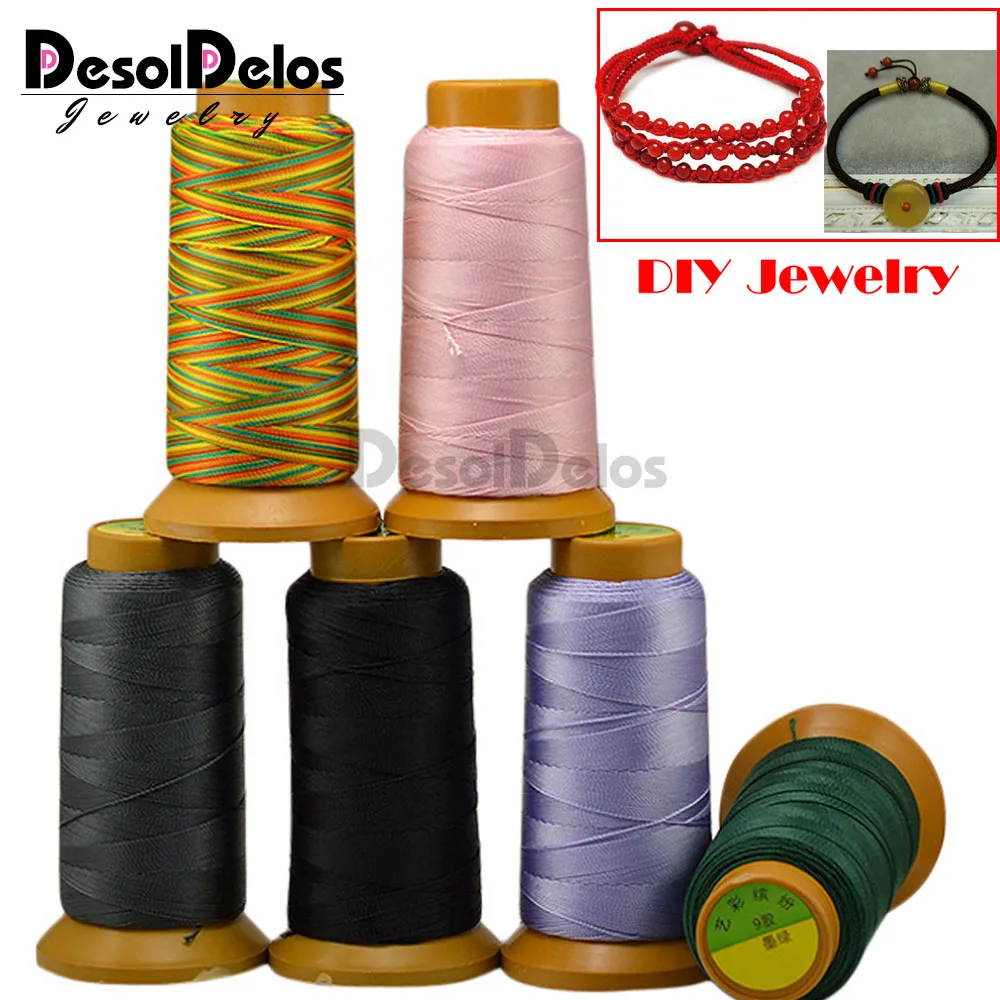 

0.2/0.3/0.4mm Nylon Cord Sewing Thread Polyester Cord For Rope Silk Beading String For DIY Bracelet Necklace Jewelry For Making