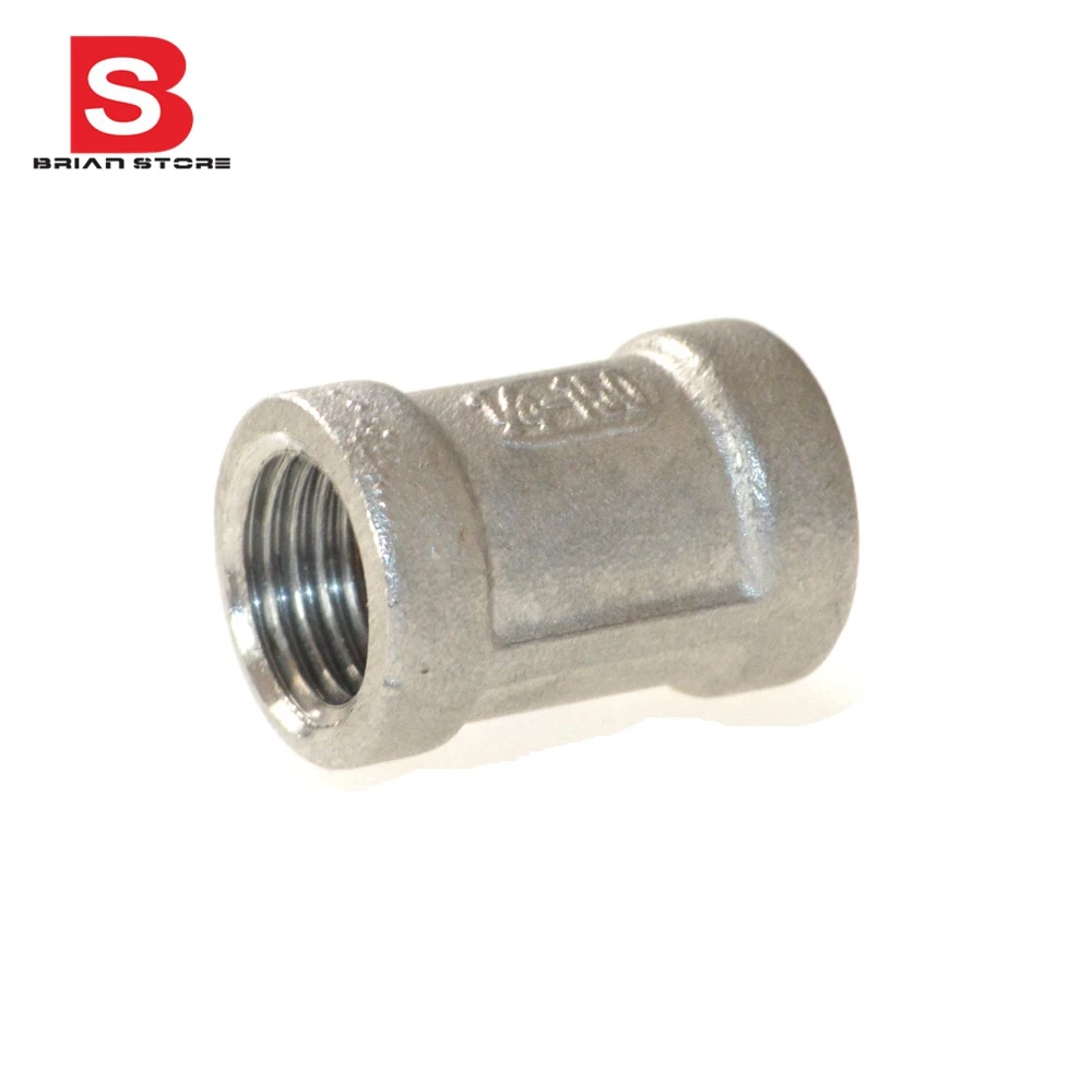 304 Stainless Steel Female Straight Jointer Pipe Connection connector Fittings