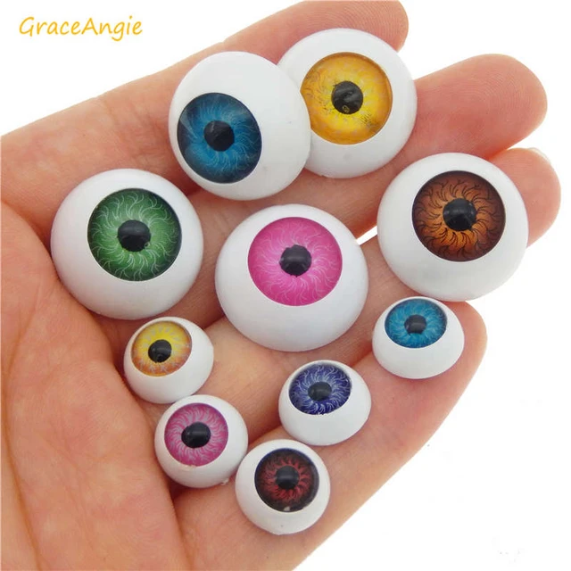 Eyes Doll Eyeballs Eye Diy Halloween Making Crafts Round Flatback Jewelry  Dragon Toy Materials Patches Accessories 