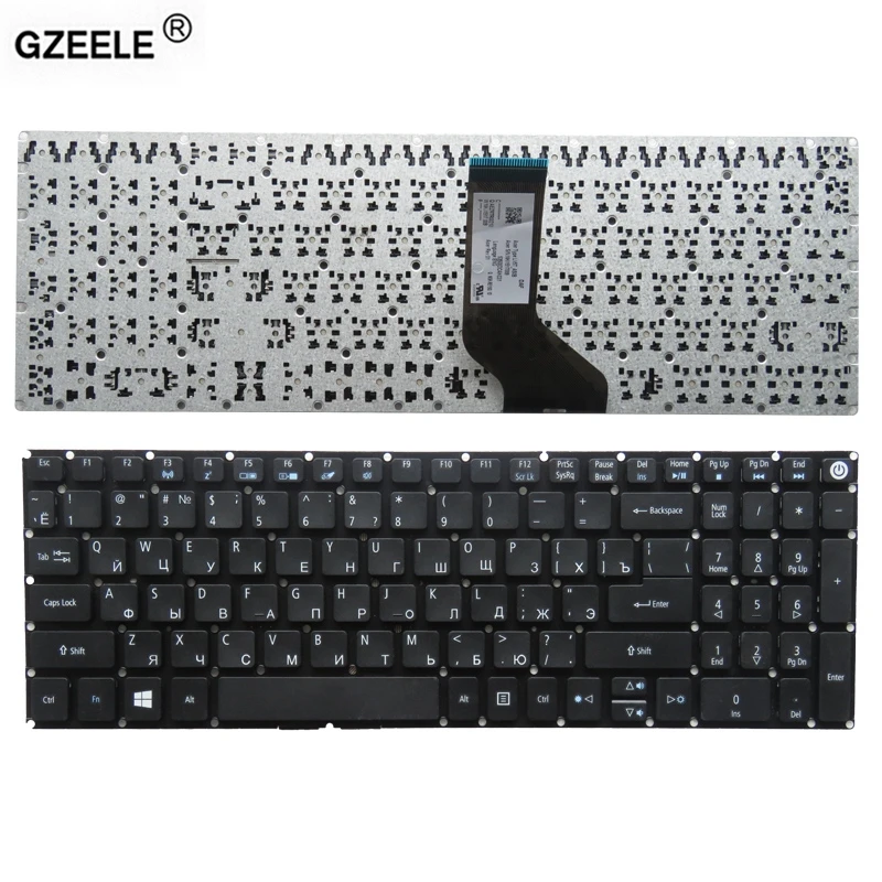 GZEELE Русская клавиатура для ноутбука Acer P257 P258 F15 F5-571 F5-571T F5-571G F5-572 F5-572G F5-572T K50-20 V5-591