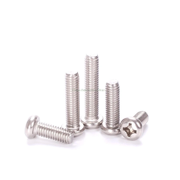 50 шт. винты из нержавеющей стали M1.6 M2 M2.5 M3 M4 ISO7045 DIN7985 GB818 304|pan head screw|phillips screwshead screw |