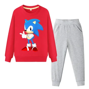 

2019 Boys Girls Spring Clothing Sets Child Autumn Cotton Sports Tracksuits Kids Coat+Pant Costume Suit Mario Clothes Set ZC041