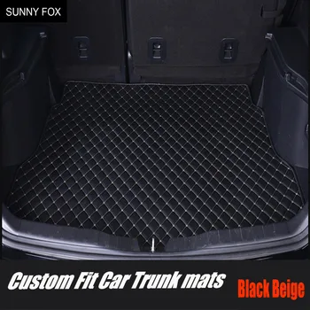 

"Special 100% fit Car trunk mats cargo Liner for Porsche Cayenne SUV 911 Cayman Panamera leather Anti-slip car-styling carpet li