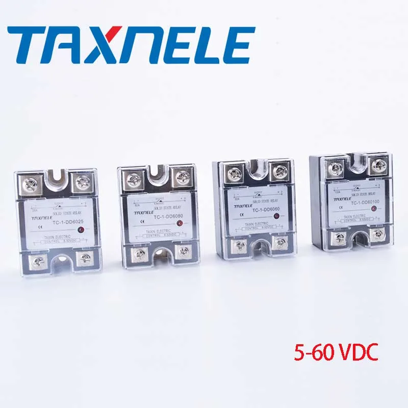 DC-DC SSR твердотельные реле SSR-25DA SSR-10DA SSR-40DA вход 5-32VDC выход 5-60VDC SSR 40A SSR с защитным чехлом SSR DC-DC