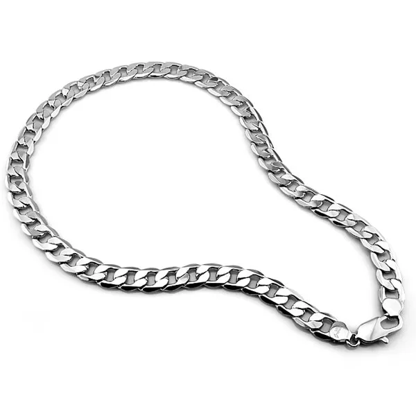 silver chain men thin