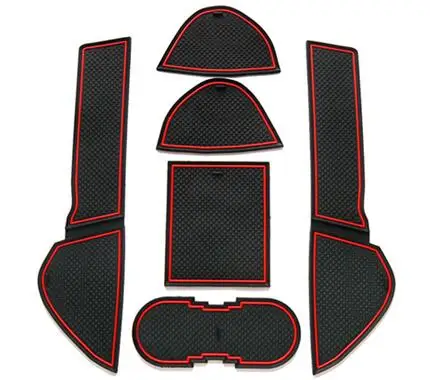 

Car Anti-Dirty Pad Door Groove Gate Slot Cup Armrest Storage Pad Anti-Slip Mat For Mazda 3 2010 2011 2012 2013