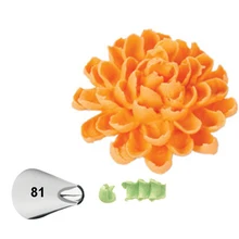 81 Хризантема украшения торта рот глазурь сопла кекс украшения выпечки и кондитерские инструменты формы для выпечки