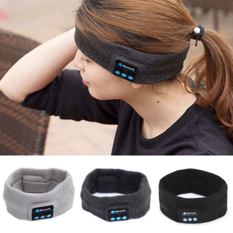 Stereo Music Wireless Headband with Smart Bluetooth Sports Knit Hands-free Calling and Speaker Microphone Running | Электроника