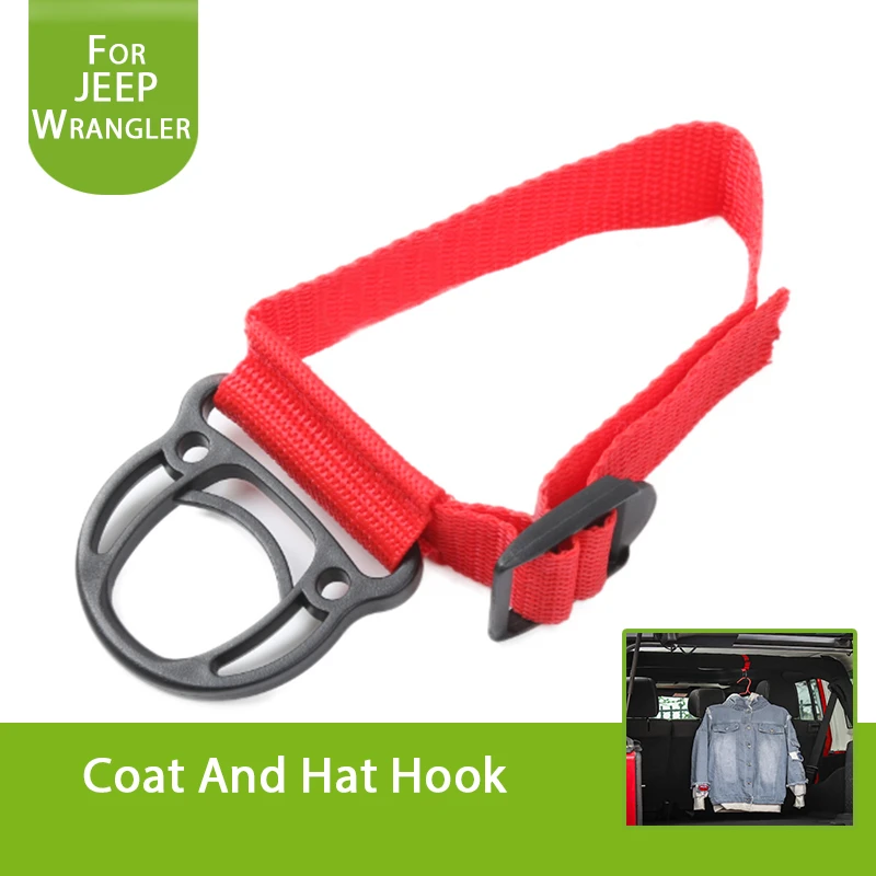 2PCS Coat Hook For Jeep Wrangler YJ TJ JK JKU Sports Sahara Freedom