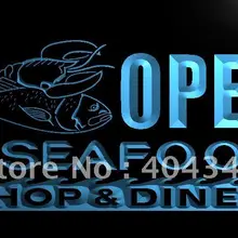 LK650-открытый ресторан морепродуктов Diner светодиодный неоновый свет вывеска домашний декор ремесла