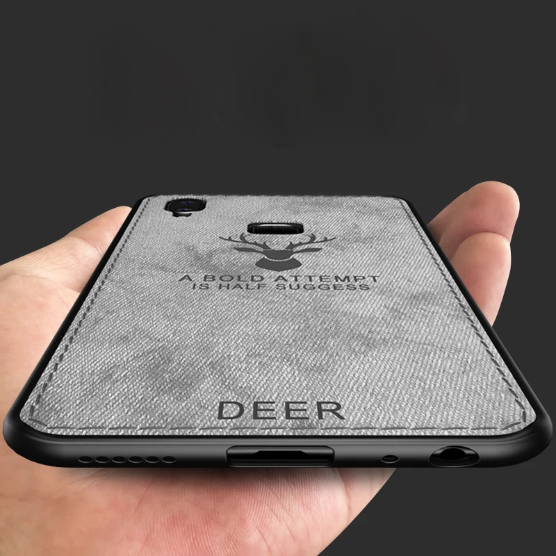

For VIVO Y85 Y 85 Case Silicone Edge fabric Back Cover Case for VIVO Y85 Deer Pattern Case coque for VIVO Y85 VIVOY85