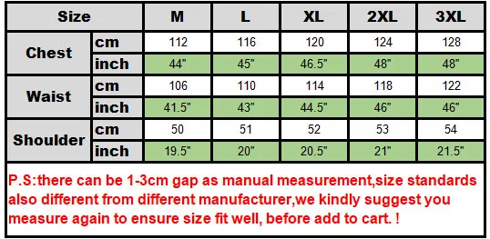 size chart dashiki
