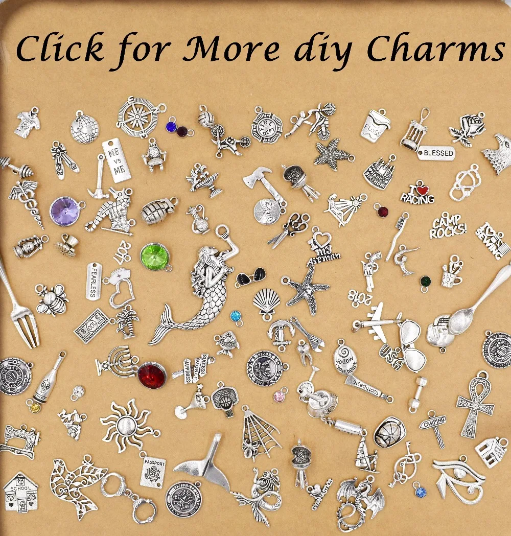 Купить смешанный 30 шт. античная посеребренная подвески коллекции ...