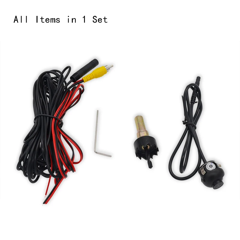 SKYJOYCE Rear View Car Camera Monitor 4.3 HD CCD Reverse Backup Camera 24V 12V Black Silver Auto Rear parking guide Camera LED (2)