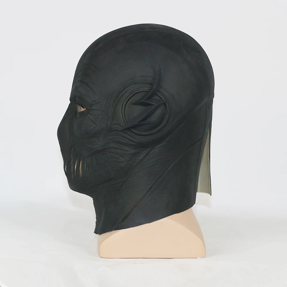 Карнавальная маска с зумом Marvel Tv Flash Mask латексная полноголовая дышащая черная маска для Хэллоуина, вечерние костюмы для косплея