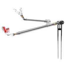 1,5/1,7/1,9/2,1 M 7 секций удочка Поддержка Нержавеющая сталь удочка Кронштейн Стенд Поддержка рыболовные снасти