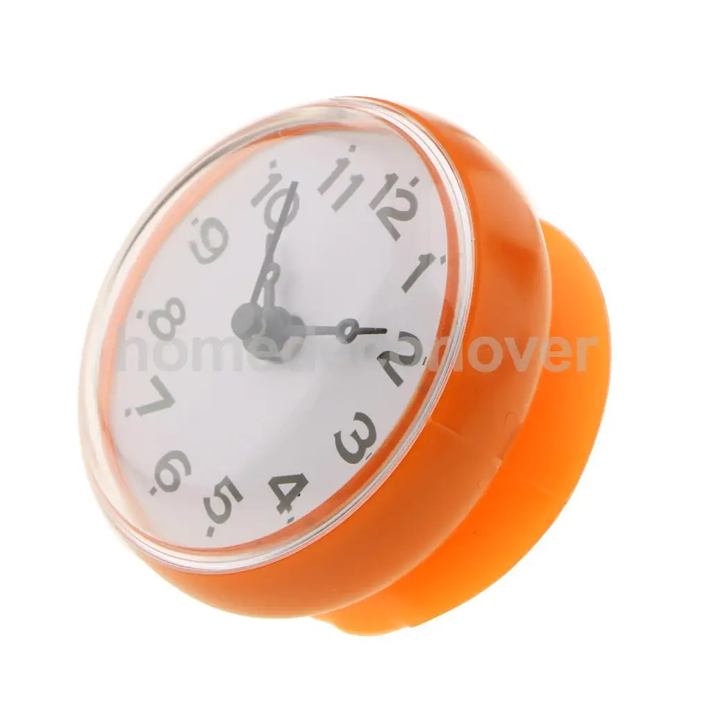 Water Resistant Shower Clock Suction Cup Bathroom Kitchen Clock Wall/Window Glass/Mirror Sucker