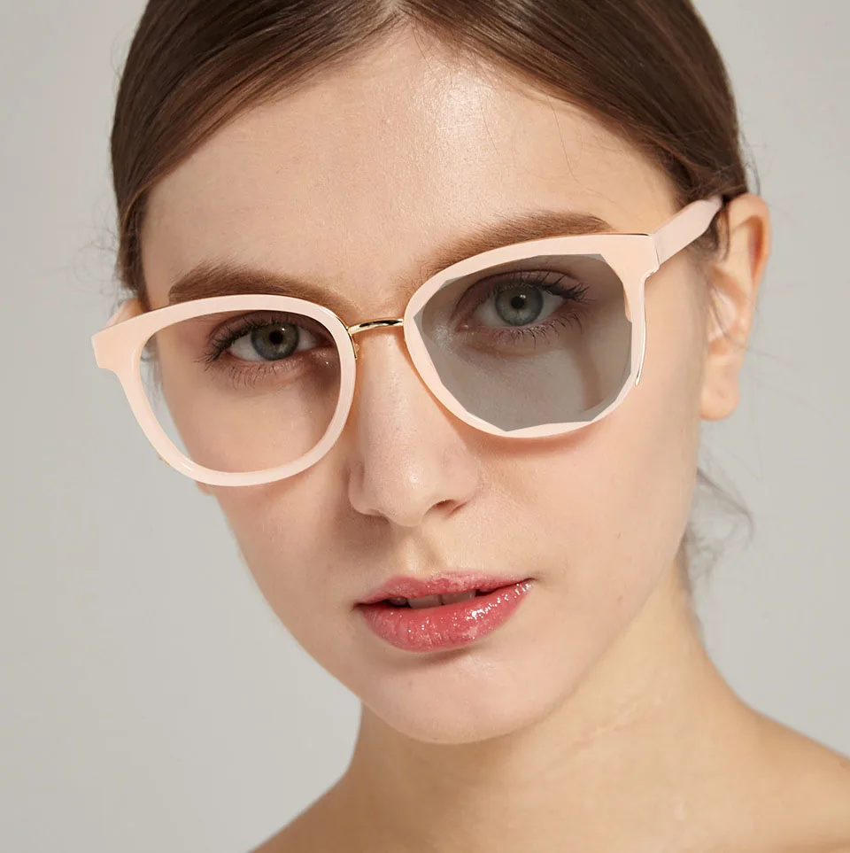 2018 Transition Sun Photochromic Reading Glasses fashion women Cat