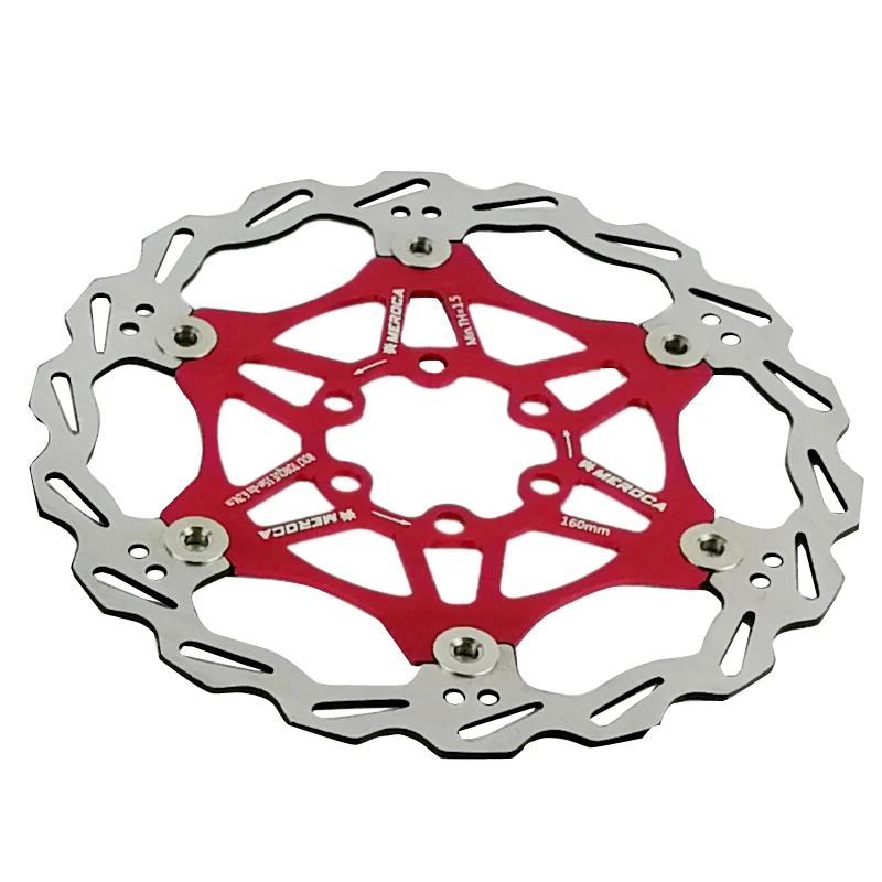 MEROCA MTB Bicycle Rotors Ultralight Multicolor Float rotor 160/180mm bicycle Parts Mountain Bike Brake 6 holes Floating Rotor MEROCA MTB Bicycle Rotors Ultralight Multicolor Float rotor 160/180mm bicycle Parts Mountain Bike Brake 6 holes Floating Rotor