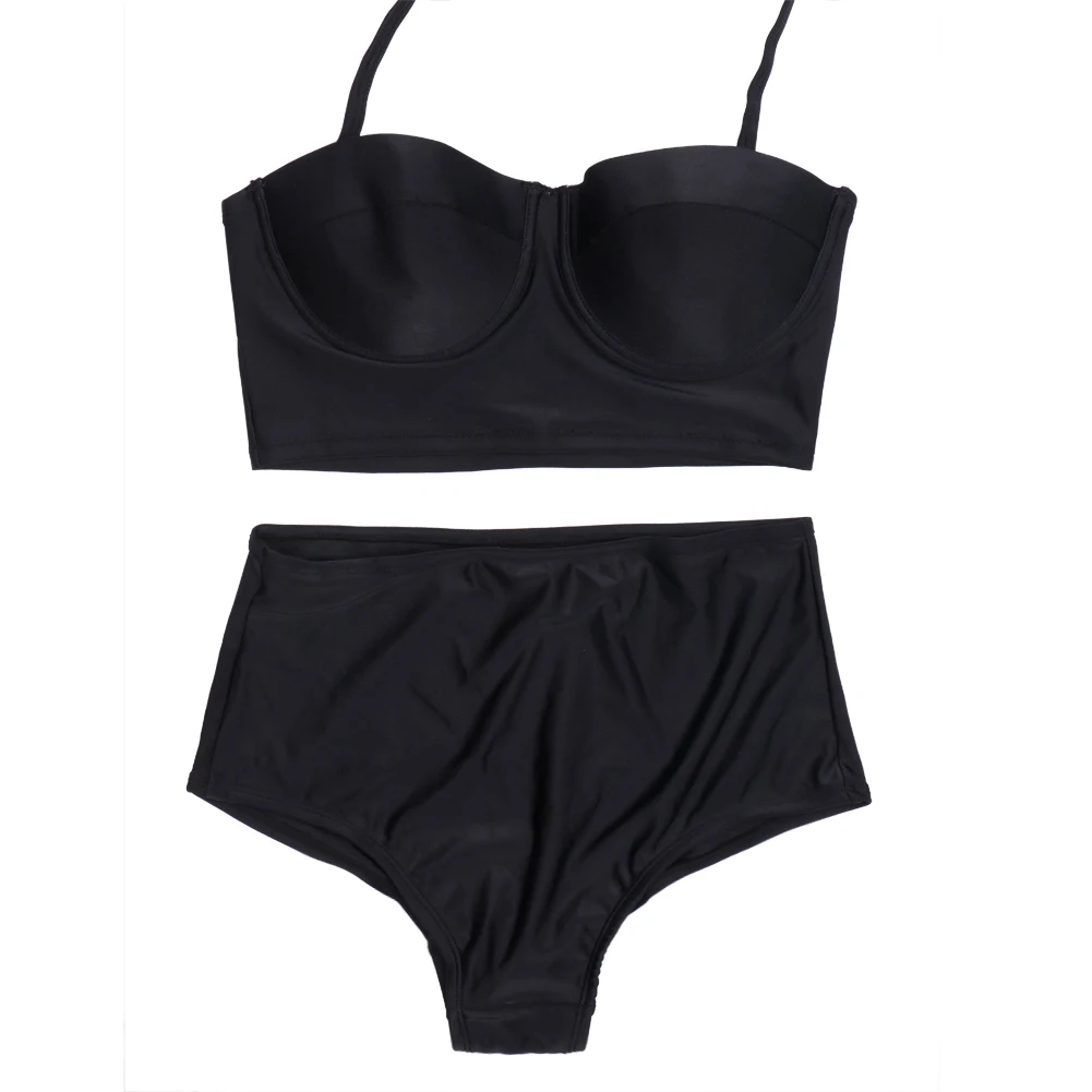 

Plus Size Bikini 2016 Summer Womens High Waisted Bikini Set Cotton Swimwear Swimsuit S M L XL XXL