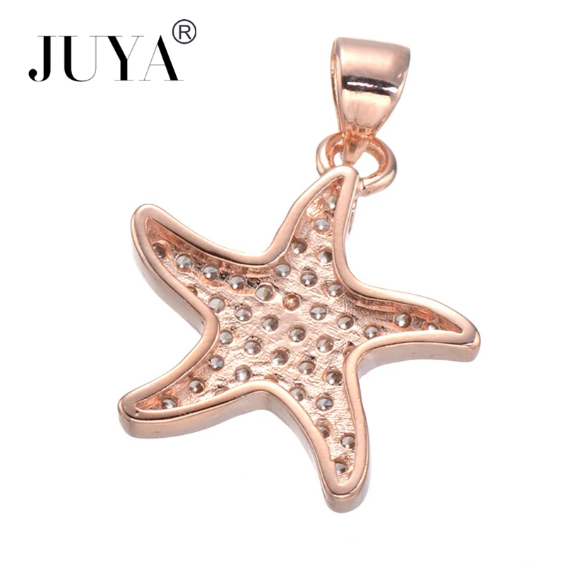 Мода Starfish Подвески для DIY Браслеты Jewellery высокое качество Медь микро проложить AAA Циркон Rhinestone Подвеска для Цепочки и ожерелья