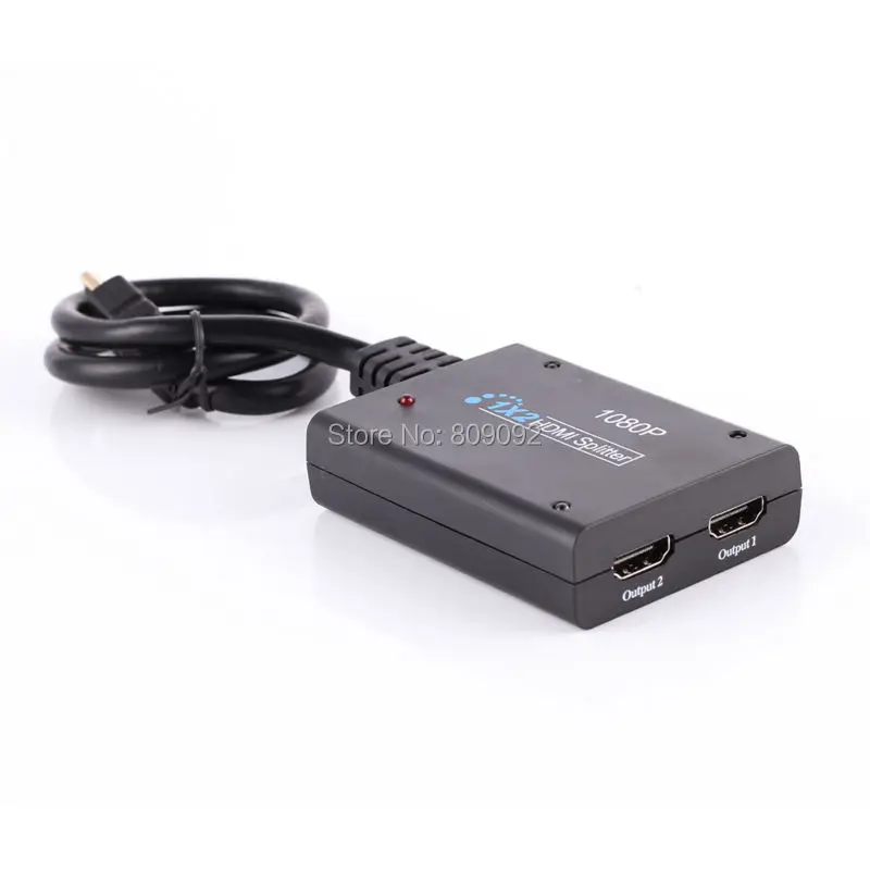 Full 1080P HDMI сплиттер 1X2 порты 1 4 HDCP 3D видео с USB-кабелем питания адаптер | Электроника