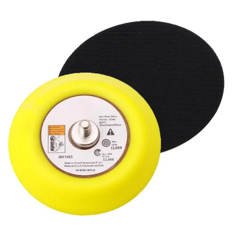 1Pc 3” 75mm Special Polishing Disk Polishing Backer Plate  Napping Hook Loop Sanding Disc Pad Sand Tool