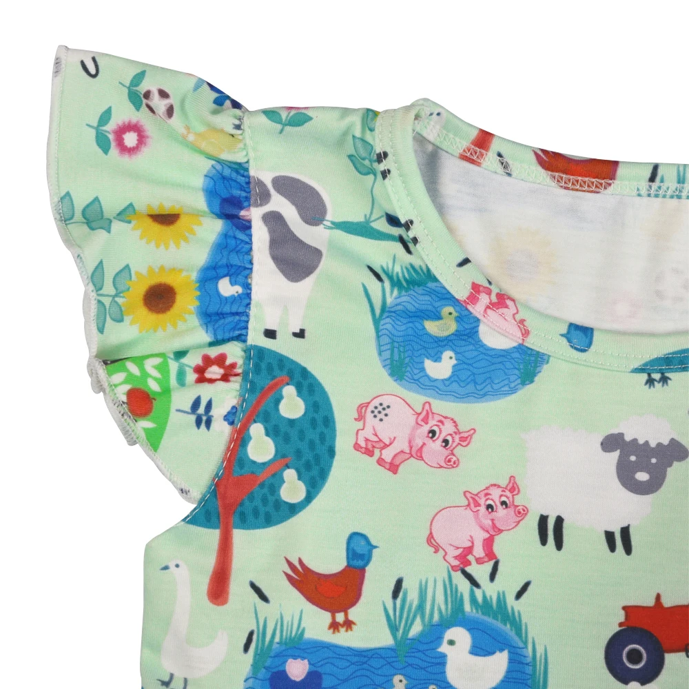 Summer Dress Baby Wholesale Sleeveless Cotton Farmland Pattern Baby Girls Clothes Ruffle Dress Baby Boutique Dresses GSY812-165 Summer Dress Baby Wholesale Sleeveless Cotton Farmland Pattern Baby Girls Clothes Ruffle Dress Baby Boutique Dresses GSY812-165