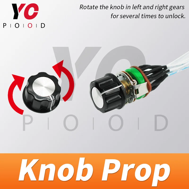 

Knob Prop real life escape room Takagism game Rotate the knob in left and right gears for certain time to unlock supplier YOPOOD