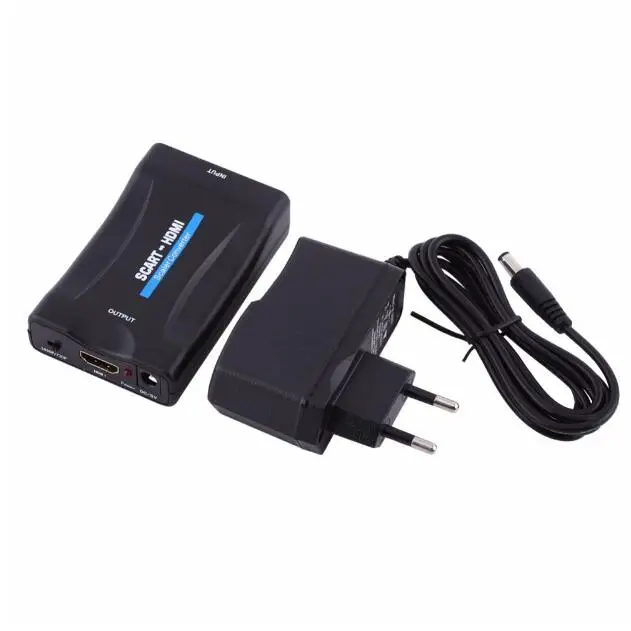  1080 P SCART Al Convertitore di HDMI Video Audio Adattatore di Segnale HD Con Adattatore di Ricaric
