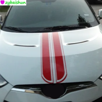 

Auto PVC Self-Adhesive Dual Stripes Sticker Vinyl Hood car sticker for Land Rover Range Rover/Evoque/Freelander/Discovery