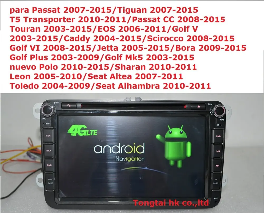 Best Android 8.1 for VW B6,tiguan,golf jetta 2din car dvd,gps,wifi,radio,bluetooth,Steering wheel Canbus,free 8g map mic,touch screen 4