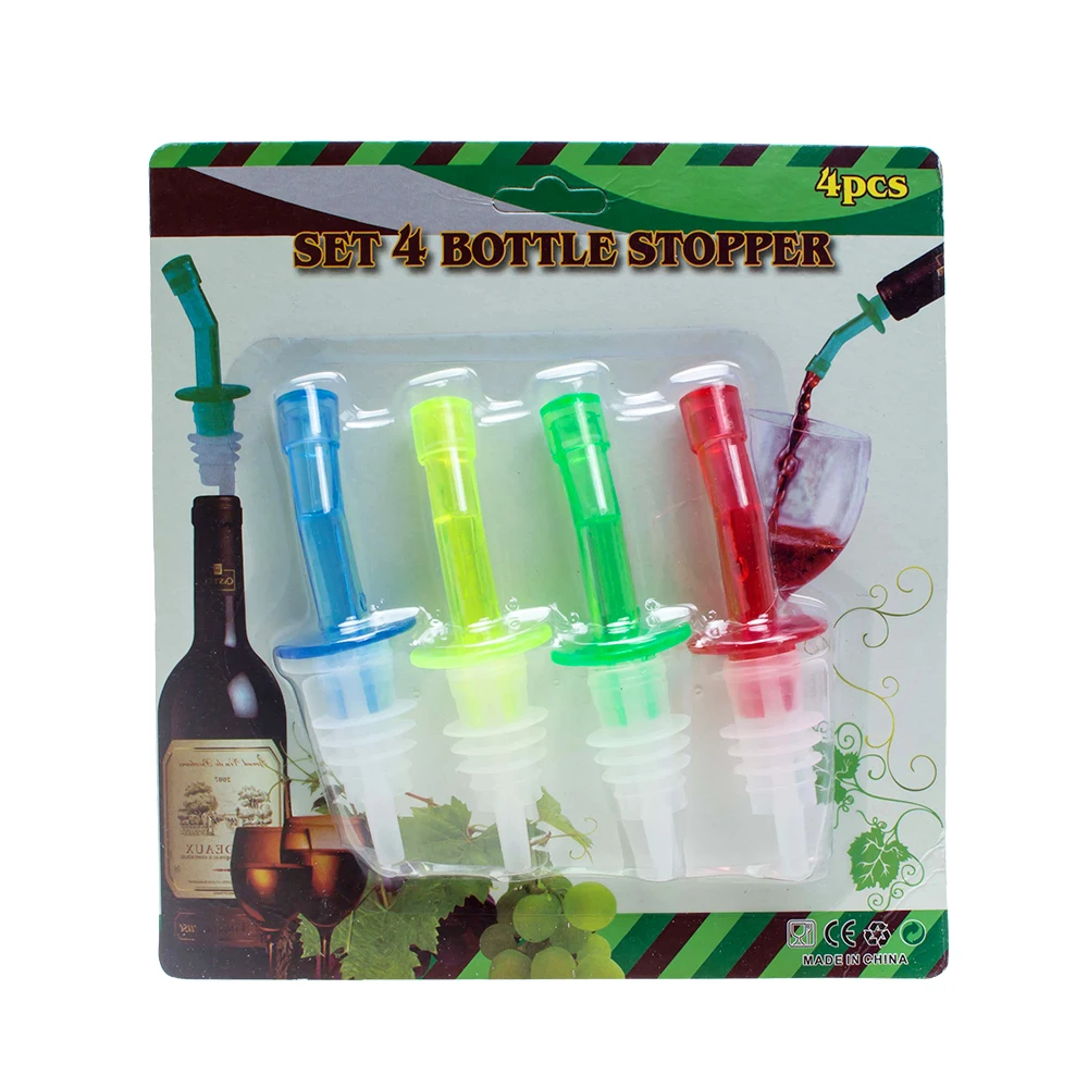 Buy High Quality 4Pcs Bottle Pourer Pour Spout Stopper