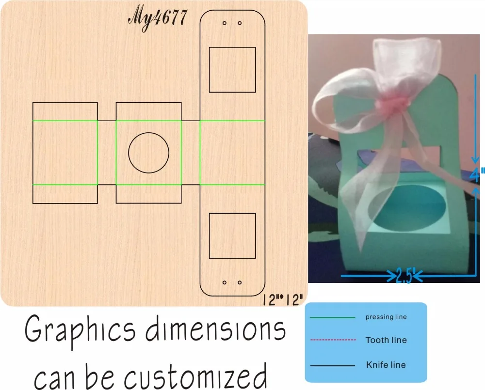 

Box 8 Wooden die New Compatible MY The details are size mold, graphic size,