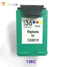 Vilaxh compatible Ink Cartridge replacement For HP 136 Officejet 6213 Deskjet 5443 D4163 Photosmart 2573 C3183