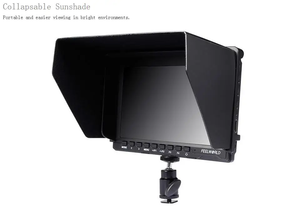 Feelworld FW74K 7 дюймов ips 4 K 1280x800 полевой монитор для DSLR с усилением фокуса Профессиональный HDMI ЖК-дисплей Камера для контроля уровня сахара в крови с креплением