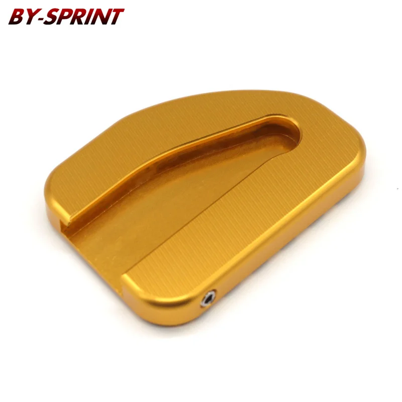 Gold Аксессуары для мотоциклов Honda GL1800 Goldwing 1800 F6B 2002- CNC увеличитель боковой стойки ножная пластина для подножки удлинитель - Цвет: Gold